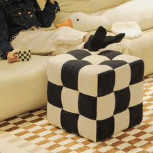 Load image into Gallery viewer, Eudora Checkerboards Ottoman