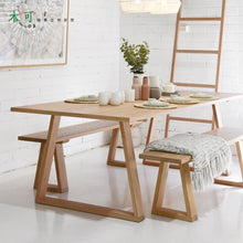 Load image into Gallery viewer, ANGELA TOKYO SHERATON Solid Wood Japanese Dining Table Bench