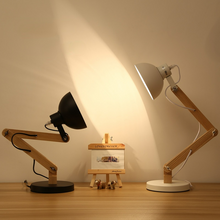 Load image into Gallery viewer, Aalin Solid Wood Desk Lamp