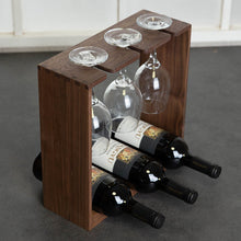 Load image into Gallery viewer, Arcelia Bottle & Glass Rack