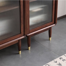 Load image into Gallery viewer, Adelaide SWEDEN Glass Display Solid Wood Wine Cabinet