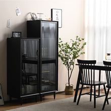 Load image into Gallery viewer, ELLE SWEDEN Glass Display Bookcase Solid Wood ( 4 Colour 2 Size )