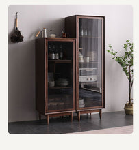 Load image into Gallery viewer, ELLE SWEDEN Glass Display Bookcase Solid Wood ( 4 Colour 2 Size )