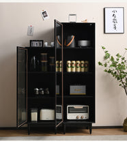 Load image into Gallery viewer, ELLE SWEDEN Glass Display Bookcase Solid Wood ( 4 Colour 2 Size )
