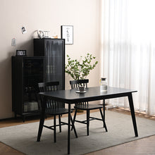 Load image into Gallery viewer, ELLE SWEDEN Glass Display Bookcase Solid Wood ( 4 Colour 2 Size )