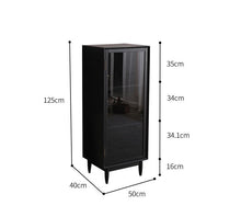 Load image into Gallery viewer, ELLE SWEDEN Glass Display Bookcase Solid Wood ( 4 Colour 2 Size )