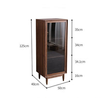 Load image into Gallery viewer, ELLE SWEDEN Glass Display Bookcase Solid Wood ( 4 Colour 2 Size )