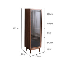 Load image into Gallery viewer, ELLE SWEDEN Glass Display Bookcase Solid Wood ( 4 Colour 2 Size )