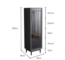 Load image into Gallery viewer, ELLE SWEDEN Glass Display Bookcase Solid Wood ( 4 Colour 2 Size )