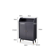 Load image into Gallery viewer, VIVIAN COURTYARD Buffet Cabinet for Cloth, Wine, Shoe Etc ( Grey, Walnut, Natural, White Color )