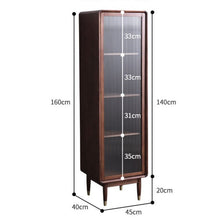 Load image into Gallery viewer, Adelaide SWEDEN Glass Display Solid Wood Wine Cabinet