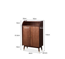 Load image into Gallery viewer, VIVIAN COURTYARD Buffet Cabinet for Cloth, Wine, Shoe Etc ( Grey, Walnut, Natural, White Color )