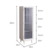 Load image into Gallery viewer, ELLE SWEDEN Glass Display Bookcase Solid Wood ( 4 Colour 2 Size )