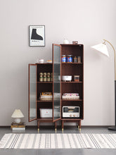 Load image into Gallery viewer, Adelaide SWEDEN Glass Display Solid Wood Wine Cabinet