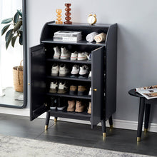 Load image into Gallery viewer, VIVIAN COURTYARD Buffet Cabinet for Cloth, Wine, Shoe Etc ( Grey, Walnut, Natural, White Color )