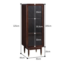 Load image into Gallery viewer, Adelaide SWEDEN Glass Display Solid Wood Wine Cabinet