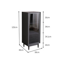 Load image into Gallery viewer, ELLE SWEDEN Glass Display Bookcase Solid Wood ( 4 Colour 2 Size )