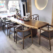 Load image into Gallery viewer, SANTIAGO Suar Acacia Live Edge Dining Table Solid Wood