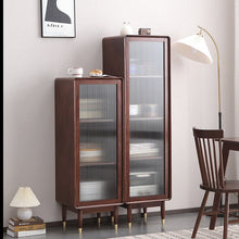 Load image into Gallery viewer, Adelaide SWEDEN Glass Display Solid Wood Wine Cabinet