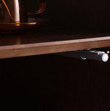 Load image into Gallery viewer, PAIGE SWEDEN Glass Display Solid Wood Living Room Cabinet Modern Minimalist