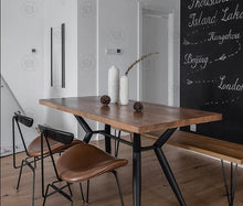Load image into Gallery viewer, PARKER American Solid Wood Dining Table Nordic Minimalist Live Edge / Bench / Chair