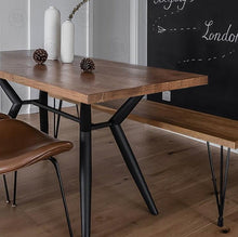 Load image into Gallery viewer, PARKER American Solid Wood Dining Table Nordic Minimalist Live Edge / Bench / Chair