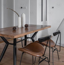 Load image into Gallery viewer, PARKER American Solid Wood Dining Table Nordic Minimalist Live Edge / Bench / Chair