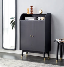 Load image into Gallery viewer, VIVIAN COURTYARD Buffet Cabinet for Cloth, Wine, Shoe Etc ( Grey, Walnut, Natural, White Color )