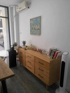 DANIELLA Nordic Hardwood 9 Drawers Sideboard Cabinet