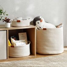 Load image into Gallery viewer, Mariann Cotton Storage Basket (Set of 2)