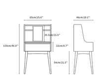 Load image into Gallery viewer, Misheal Wood Vanity Table