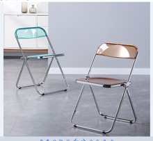 Load image into Gallery viewer, Larkin Acrylic Folding Dining Chair (Set of 2)