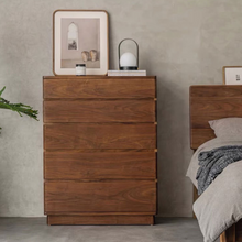 Load image into Gallery viewer, Zara Walnut Dresser Of 5 Drawers