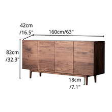 Load image into Gallery viewer, Jenna Solid Walnut Wood Sideboard