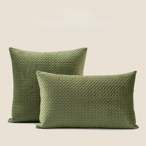 Doris Velvet Quilted Pillow