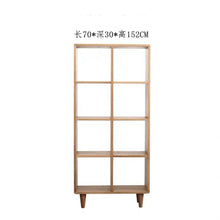Load image into Gallery viewer, Madison Teak Bookcase Cube Nordic Solid Wood Bookshelf