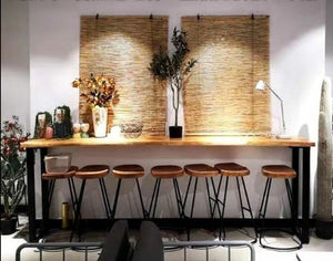 NEVAEH Solid Wood Live Edge Bar Table / Bar Stool Nordic Scandinavian Design. ( 11 Sizes )
