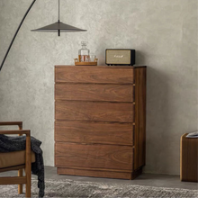 Load image into Gallery viewer, Zara Walnut Dresser Of 5 Drawers