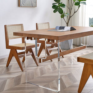 Edwin Acrylic Base Dining Table