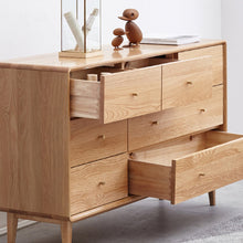 Load image into Gallery viewer, SAWYER Solid Wood Seven Drawers Modern Minimalist Oak Wood
