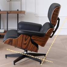 Load image into Gallery viewer, Lomas Leather Lounge Chair with Ottoman