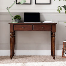 Load image into Gallery viewer, ABEL Writing Desk Solid Wood With Bookshelf Display