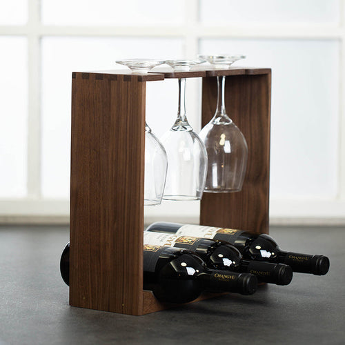 Arcelia Bottle & Glass Rack