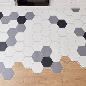 Element Hexagon Kitchen Mat