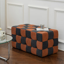 Load image into Gallery viewer, Eudora Checkerboards Ottoman