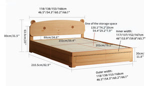 Koch Children's Box Storage Bed with Mattress