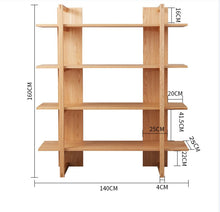 Load image into Gallery viewer, CAMILLE RITZ Japanese Display Shelves Solid Wood Nordic