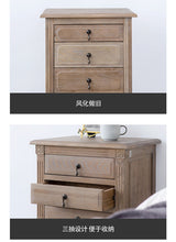 Load image into Gallery viewer, EZEKIEL American French Country Bedside Table 3 Drawers ( Select from 3 Color )