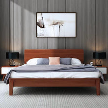 Load image into Gallery viewer, ZOEY Rustic Solid Hardwood Oak Bedframe ( 3 Size , 2 Color )