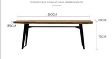 Load image into Gallery viewer, FINN Solid Wood Dining Table Scandinavian Nordic Design Hardwood Conference Table